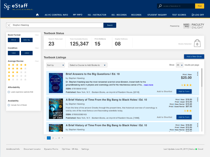 TAAF tetbook search results